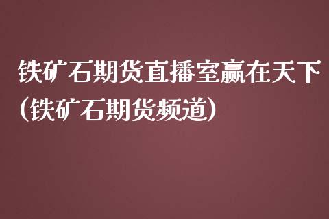 铁矿石期货直播室赢在天下(铁矿石期货频道)