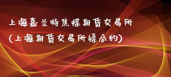 上海嘉兰特焦煤期货交易所(上海期货交易所镍合约)