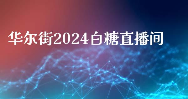 华尔街2024白糖直播间