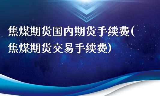 焦煤期货国内期货手续费(焦煤期货交易手续费)