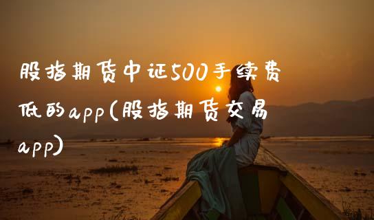 股指期货中证500手续费低的(股指期货交易)